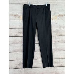 Lafayette 148 New York Irving Wool Dress Pants‎ Women's Size 10 Dark Gray